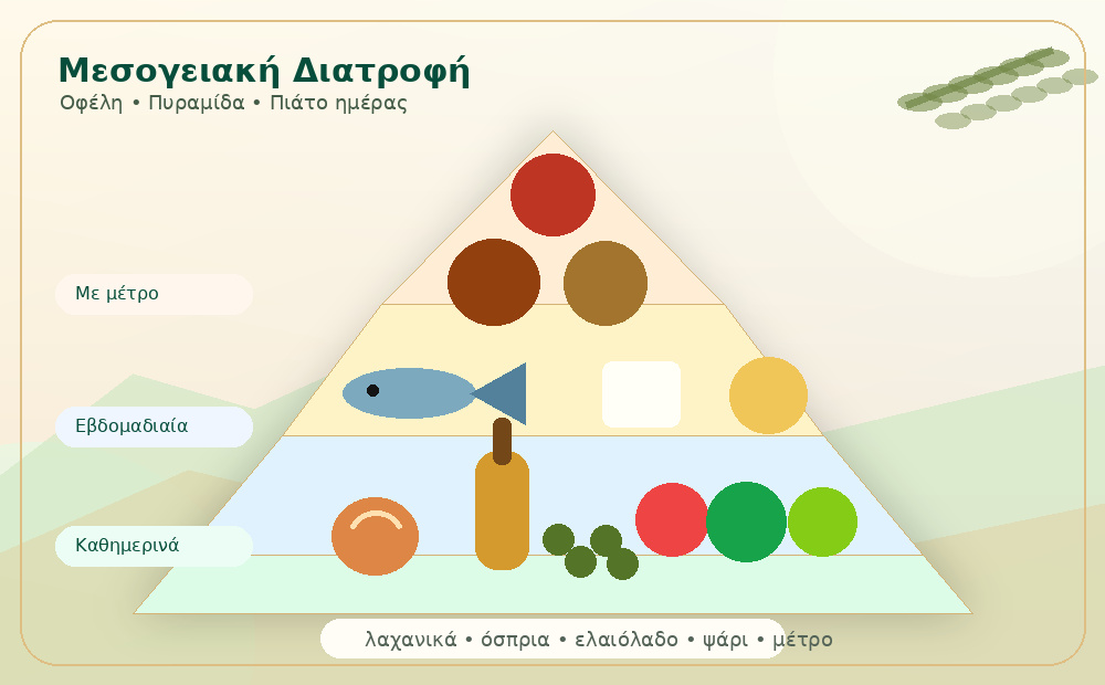 Πυραμίδα Μεσογειακής Διατροφής